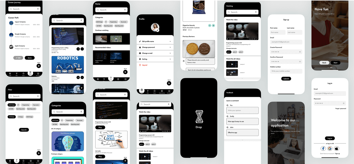 Drop — E-Learning Mobile App gallery image 2