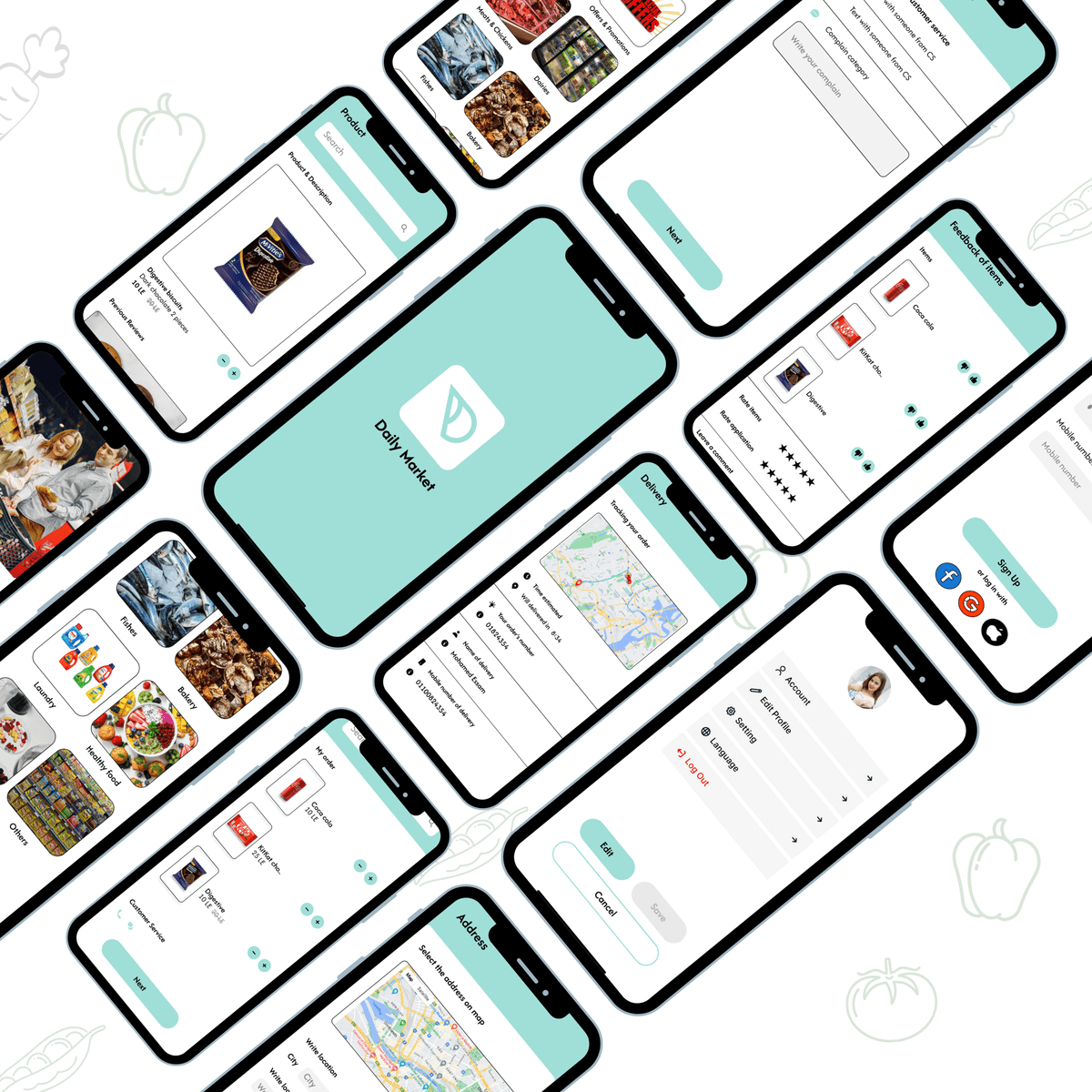 Daily Market — Grocery Mobile App gallery image 1