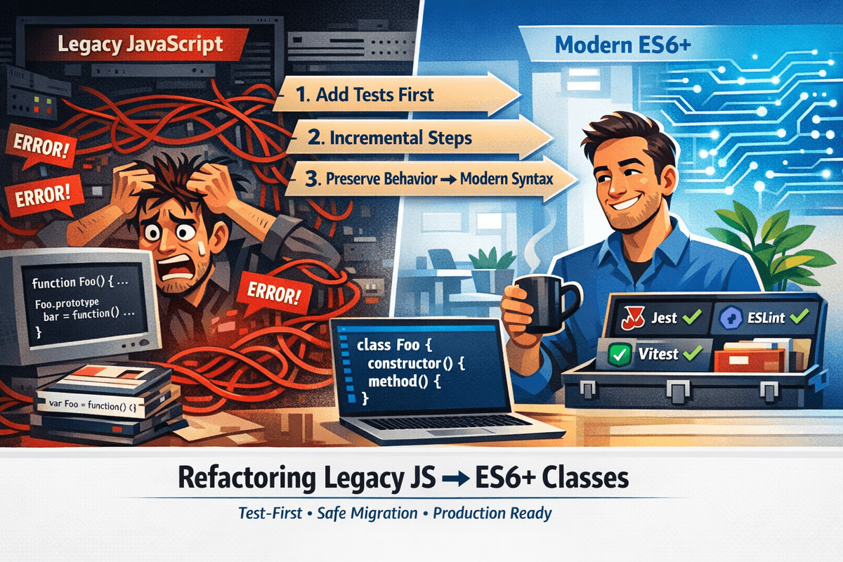 Refactoring Legacy JavaScript to ES6+ Classes (Without Breaking Everything)