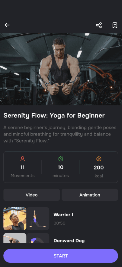 Workout — Fitness & Training Mobile App gallery image 4